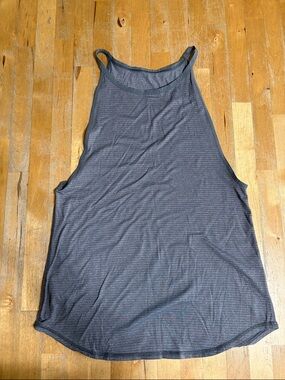 Lululemon Gray Striped Tank Top